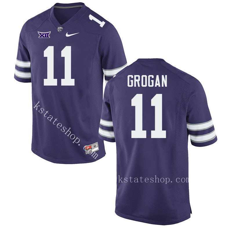 Steve Grogan Kansas State Jersey,Kansas State Wildcats #11 Steve Grogan Jersey College Youth-Purple